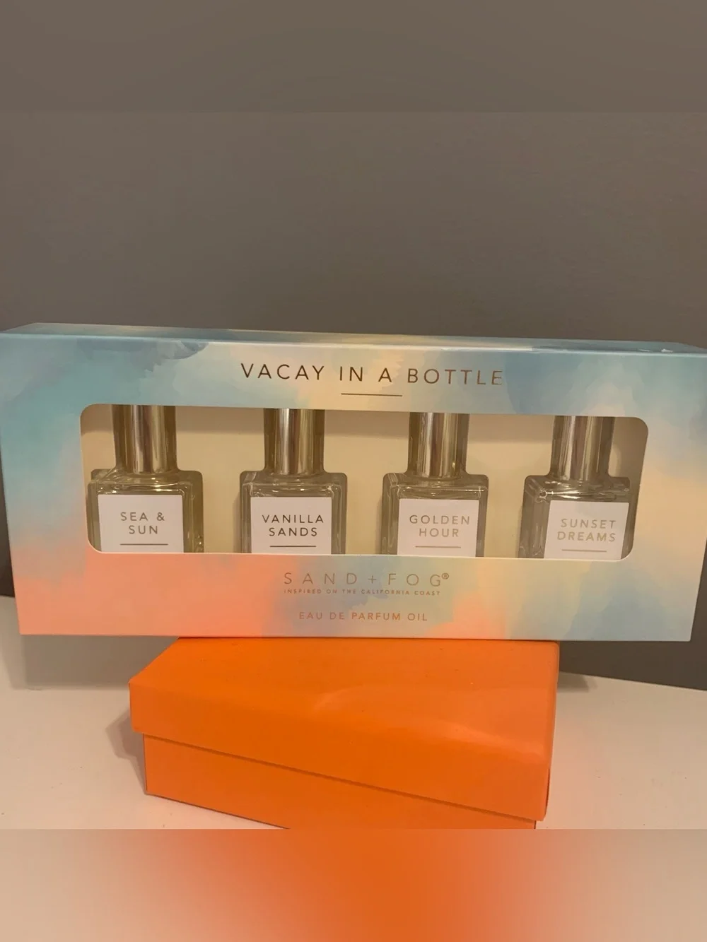 Sand + Fog Vacay In A Bottle Perfume Oil Set Sea & Sun Vanilla Sands Gift
